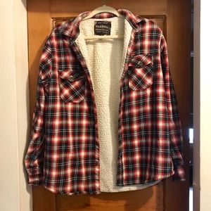 Sherpa lined Red Flannel